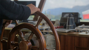 Steering a ship