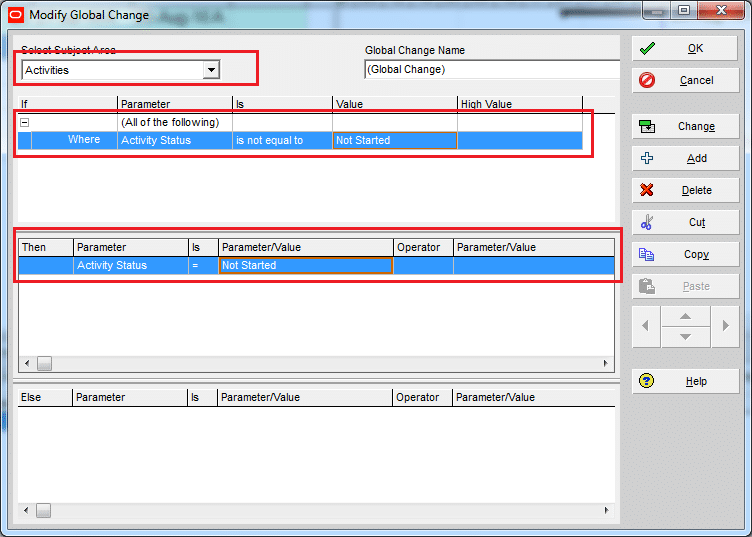 how to change project start date in primavera p6