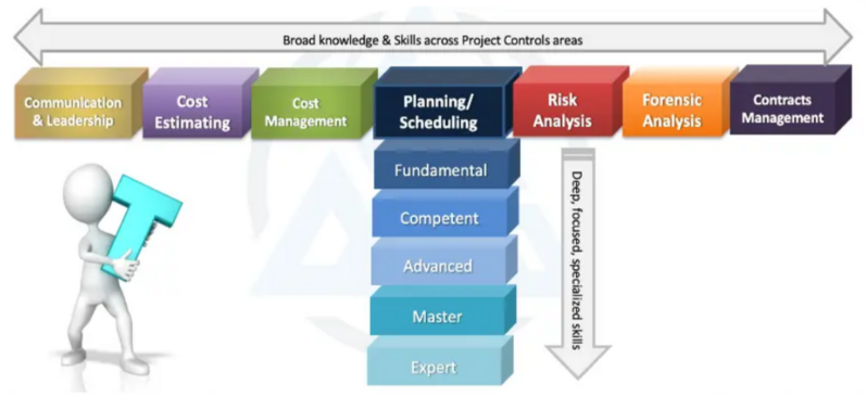 Project Professional Career Related to The Importance of Diversifying Project Control Area of Knowledge - T-shaped Project Controls Professional